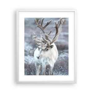 Poster in een witte lijst - Portret in de zon - 40x50 cm