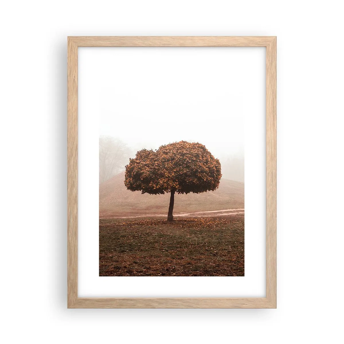 Een poster in een licht eiken lijst - Na een drukke zomer - 30x40 cm