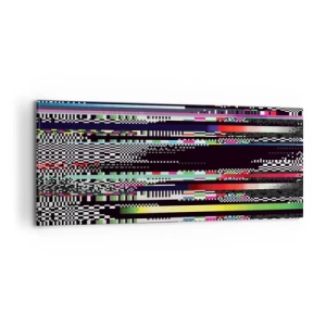 Schilderen op canvas - Het controlebeeld van de werkelijkheid - 100x40 cm