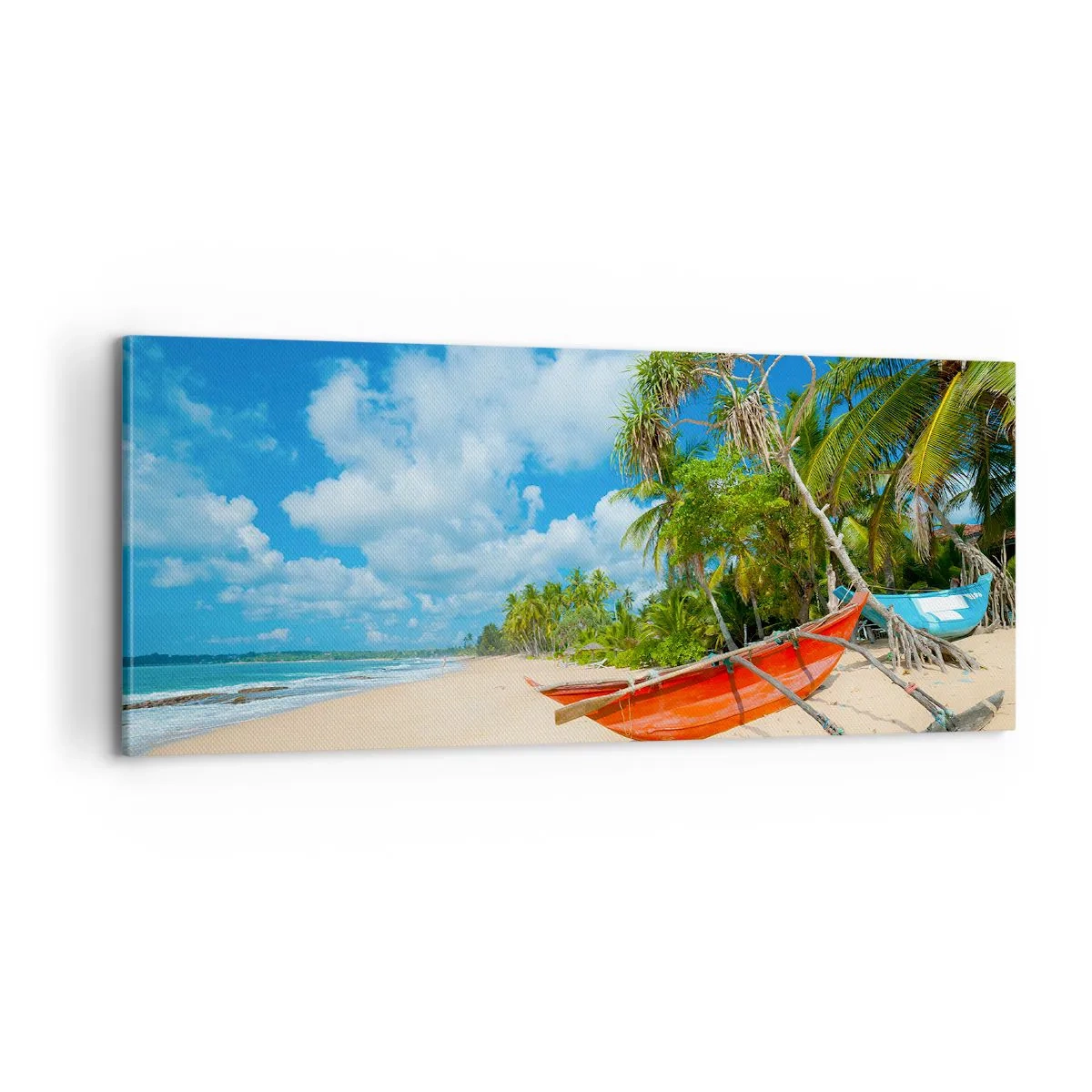 Schilderen op canvas - De charme van de tropen - 100x40 cm