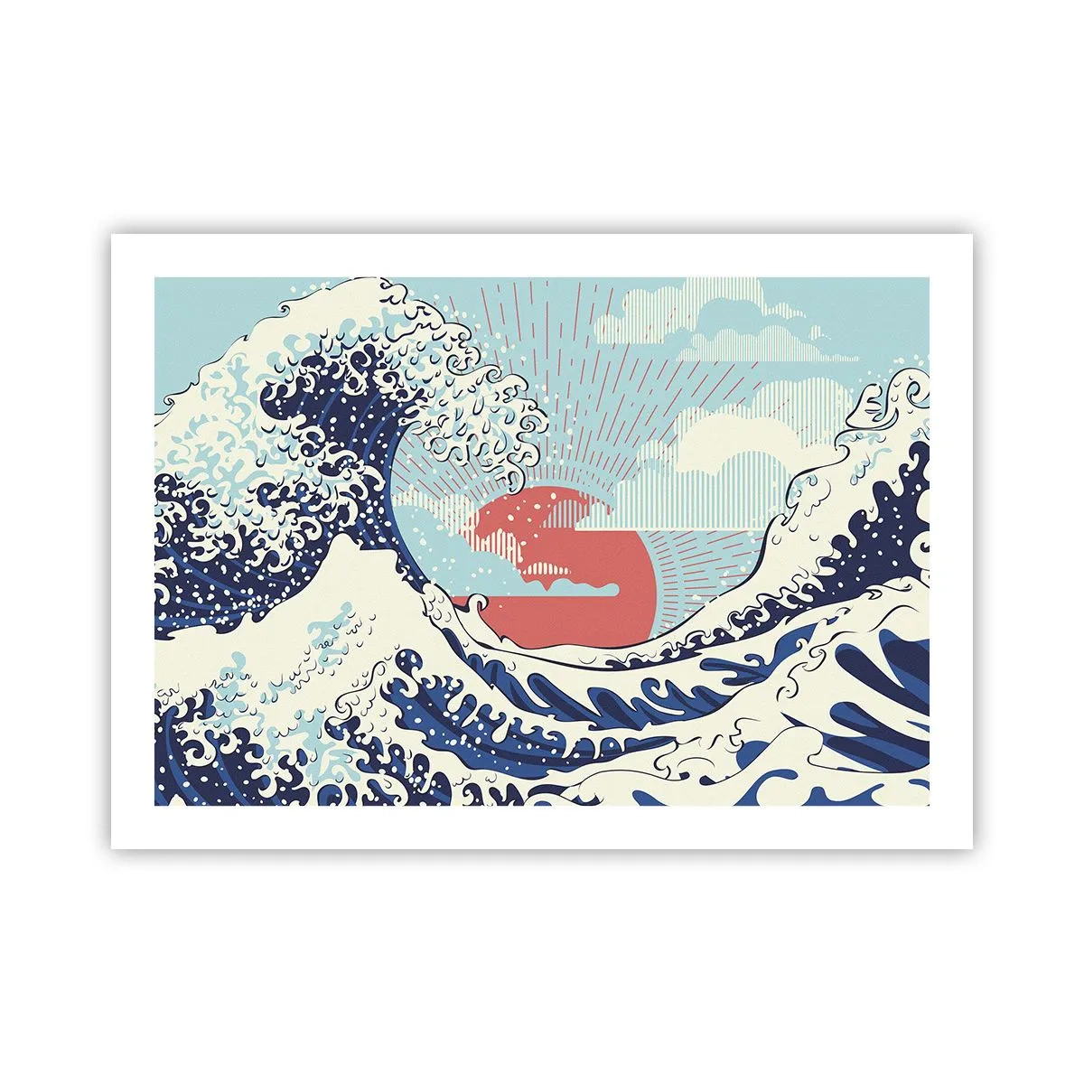 Poster - Van Japanse inspiratie - 70x50 cm