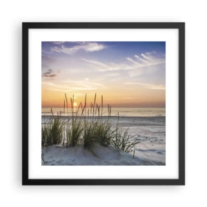 Poster in een zwarte lijst - Kijk, denk, voel - 40x40 cm