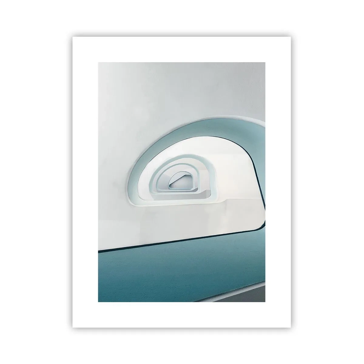 Poster - Naar de bodem van de blauwe - 30x40 cm