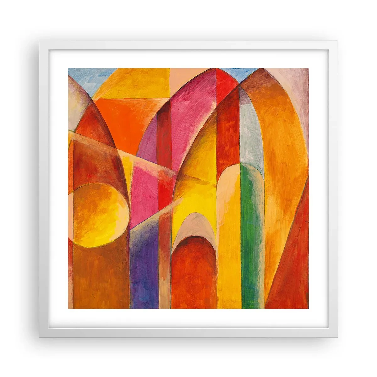 Poster in een witte lijst - Kathedraal van de zon - 50x50 cm