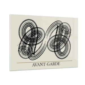 Schilderen op glas - Het kwam er spontaan uit - 100x70 cm