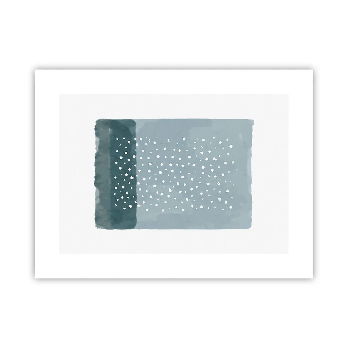 Poster - Gegroeid op blauw - 40x30 cm