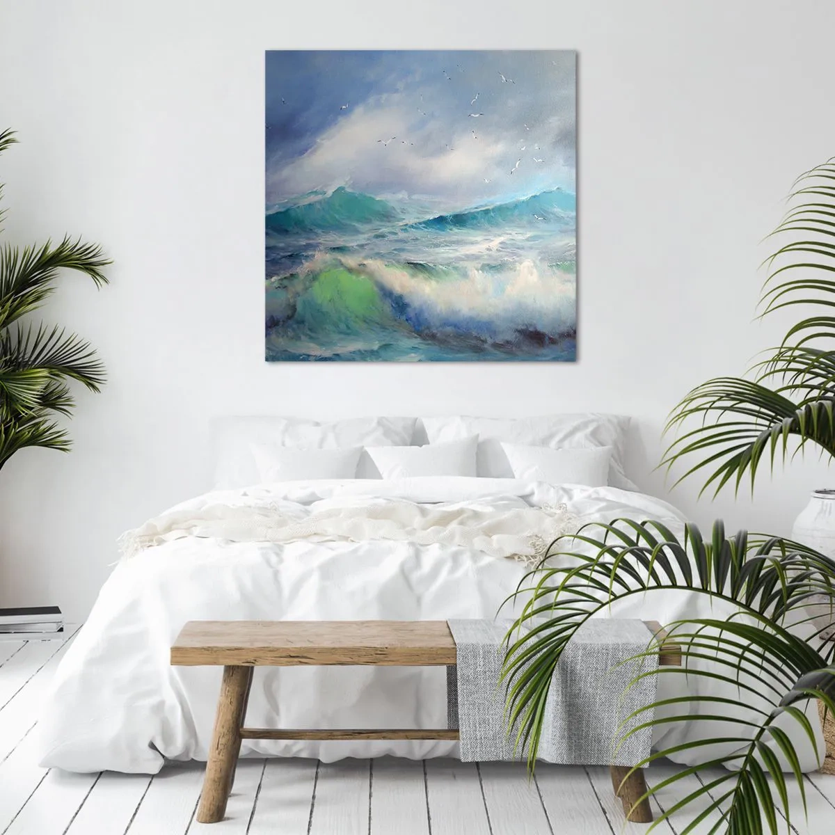 Schilderen op canvas - 'De wervelwind huilde van triomf...' - 40x40 cm