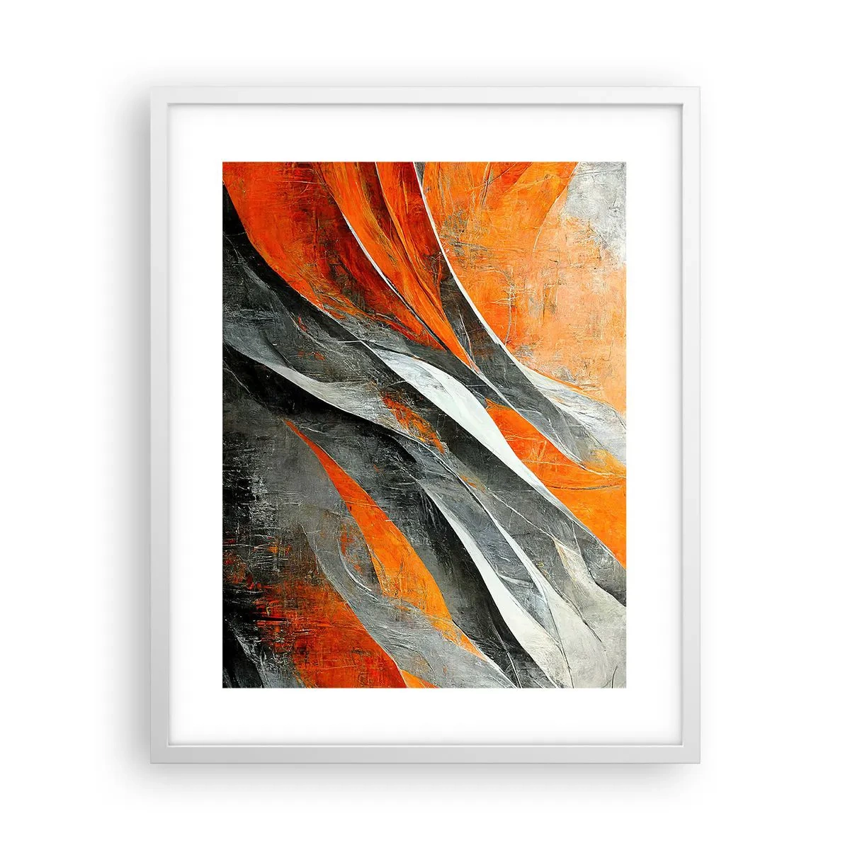 Poster in een witte lijst - Hitte en koude - 40x50 cm