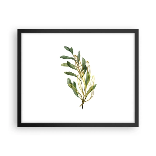 Poster in een zwarte lijst - Alles wat goed is - 50x40 cm