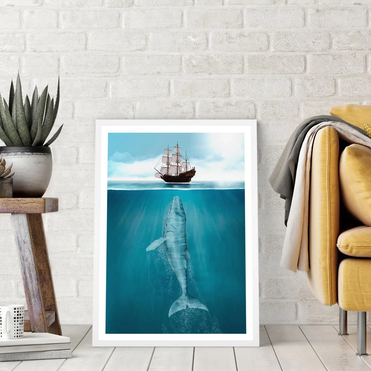 Poster in een witte lijst - Het is beter om het niet te weten - 40x50 cm