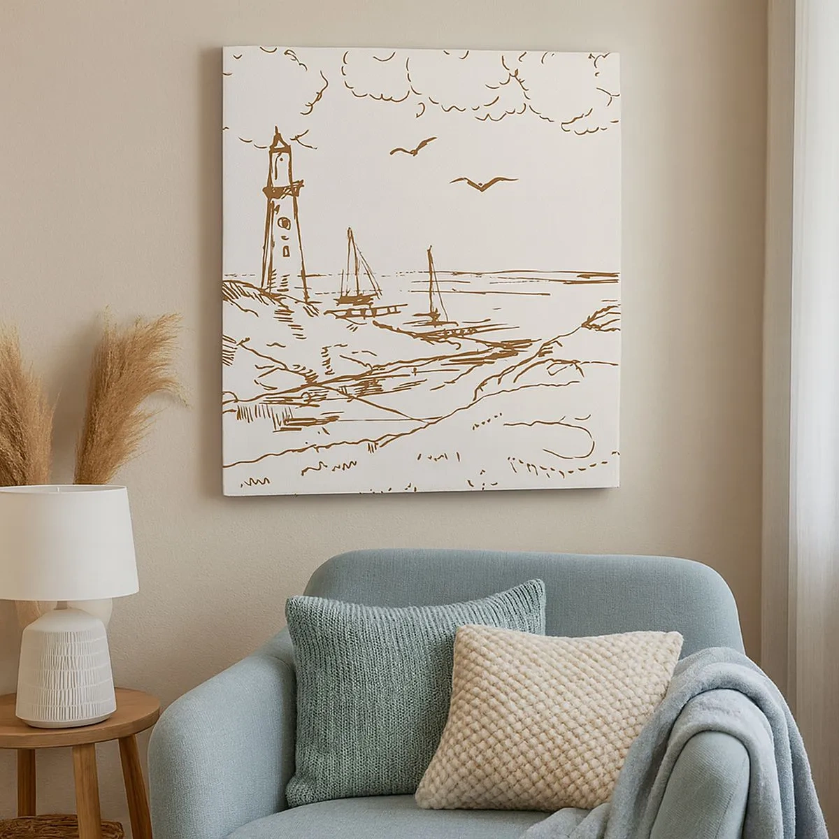 Schilderen op canvas - Een overzicht van de herinneringen aan de zomer - 30x30 cm