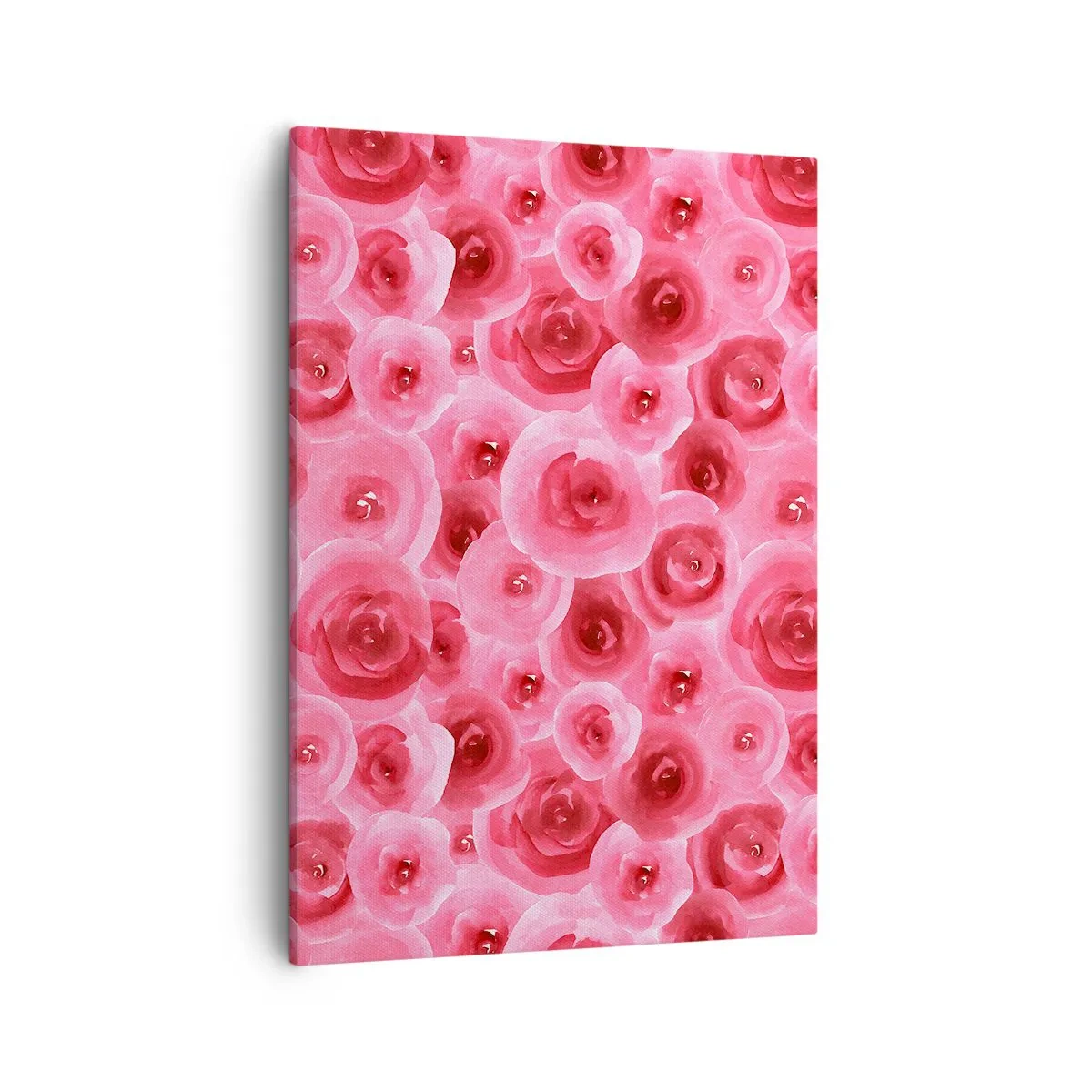 Schilderen op canvas - Rozen onder en boven - 50x70 cm