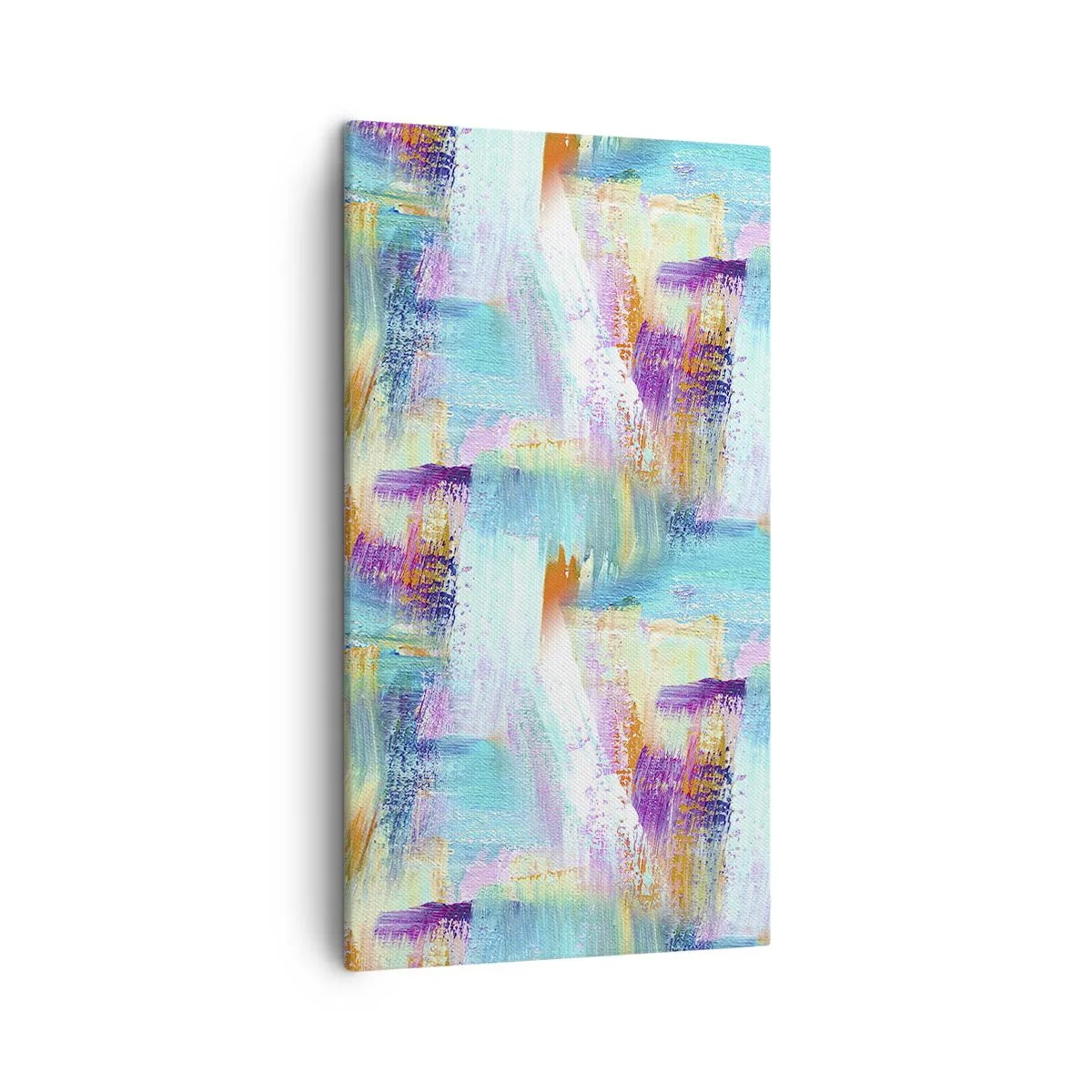 Schilderen op canvas - Vrolijk vlekkerig en besmeurd - 45x80 cm