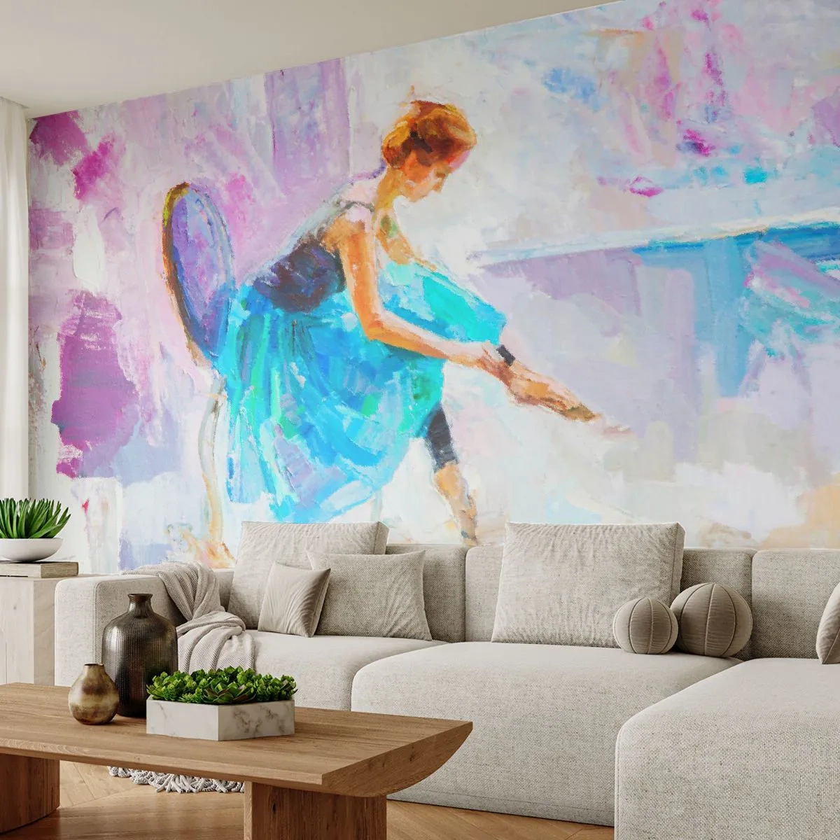 Fotobehang Standard Eco - Onuitsprekelijke gratie, subtiele charme - Ballerina, Dans, Ballet - 400x280 cm