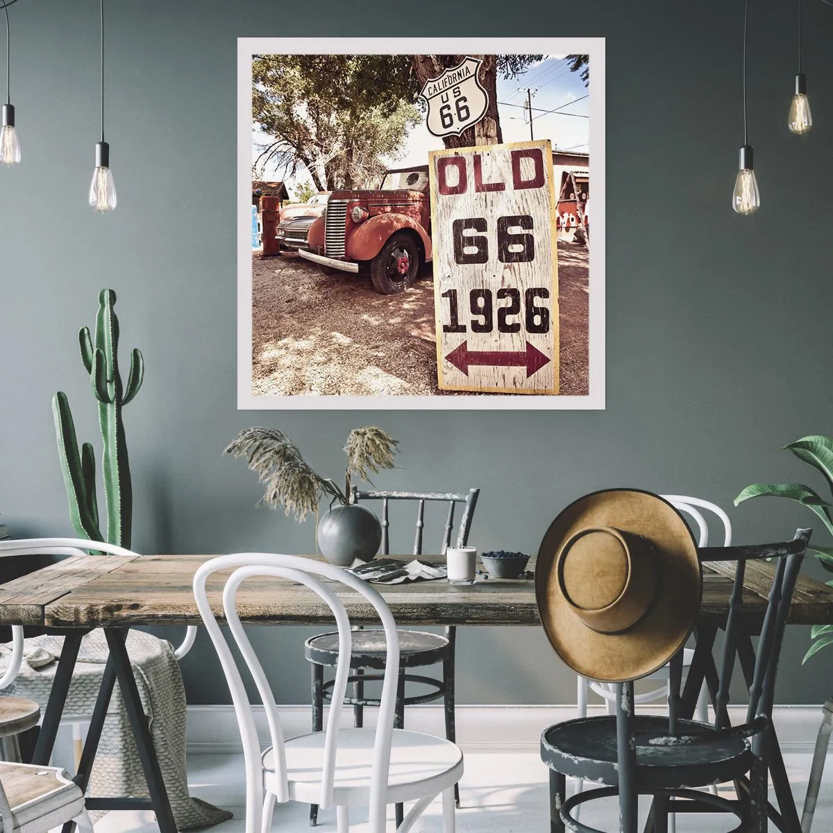 Poster - Een legende van de Amerikaanse provincie - 40x40 cm