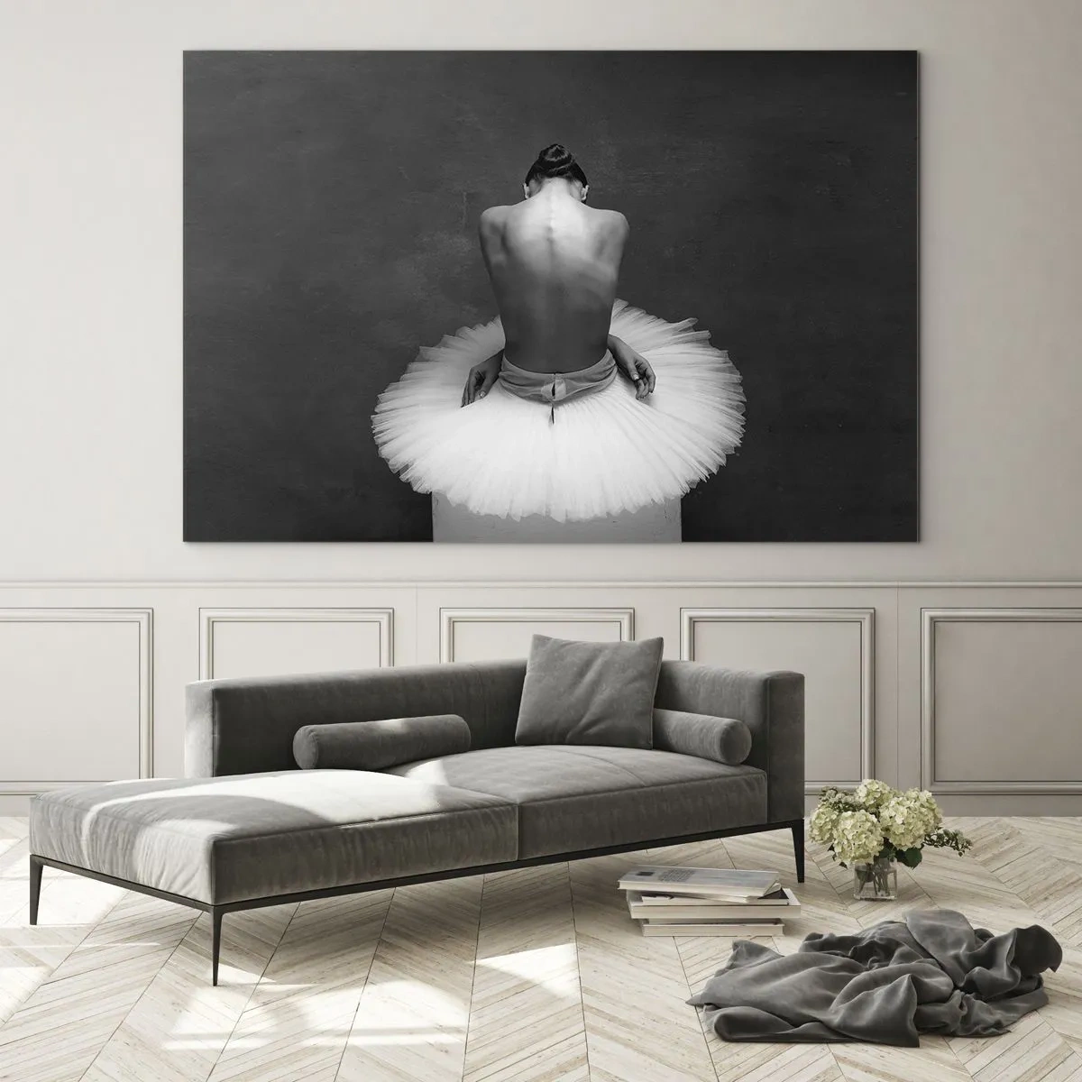 Schilderen op glas - Het bloeit gewoon - 100x70 cm