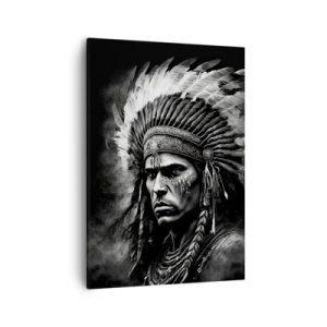 Schilderen op canvas - Een leider en strijder - 50x70 cm