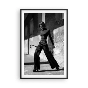 Poster in een zwarte lijst -   Stedelijke elegantie - 61x91 cm