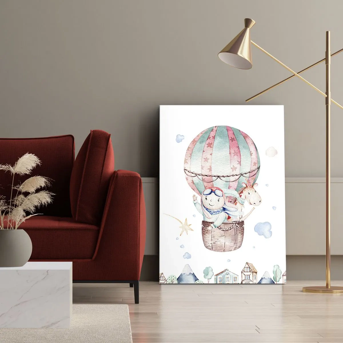 Schilderen op canvas - We zijn zo terug! - 55x100 cm