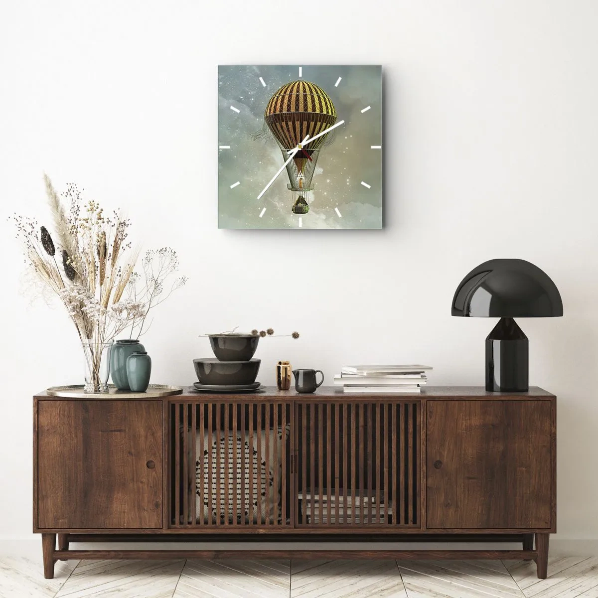 Wandklok - Klok - Baanbrekende vluchten - 40x40 cm