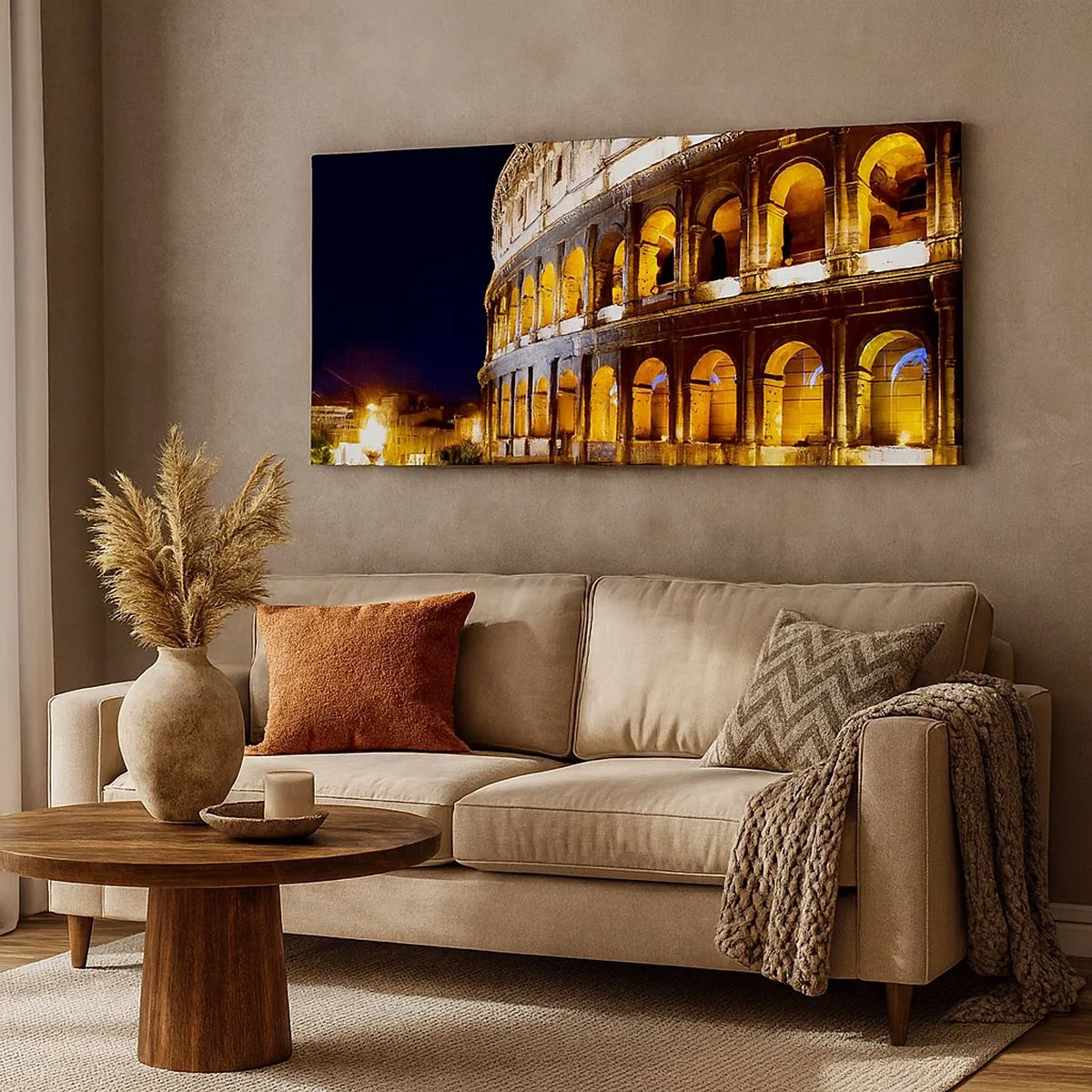 Schilderen op canvas - Het is tijd om de Olympische Spelen te starten - 100x40 cm