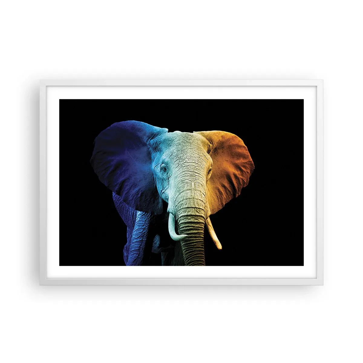 Poster in een witte lijst - Excentriek, niet raar - 70x50 cm