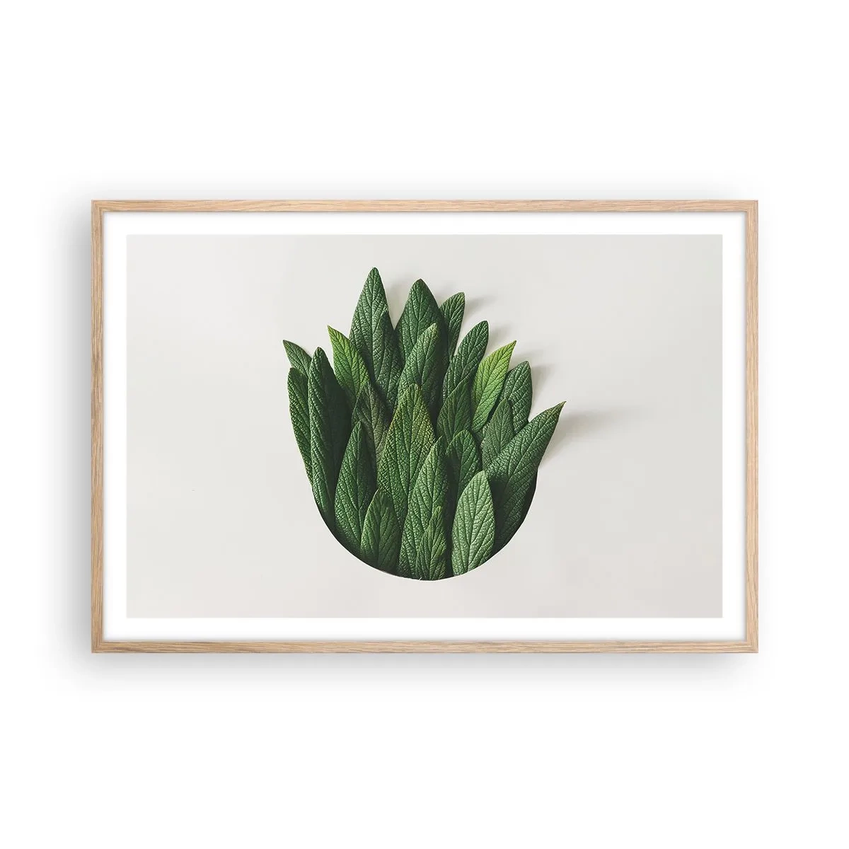 Een poster in een licht eiken lijst - Ongebreidelde nieuwsgierigheid - 91x61 cm