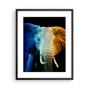 Poster in een zwarte lijst - Excentriek, niet raar - 40x50 cm