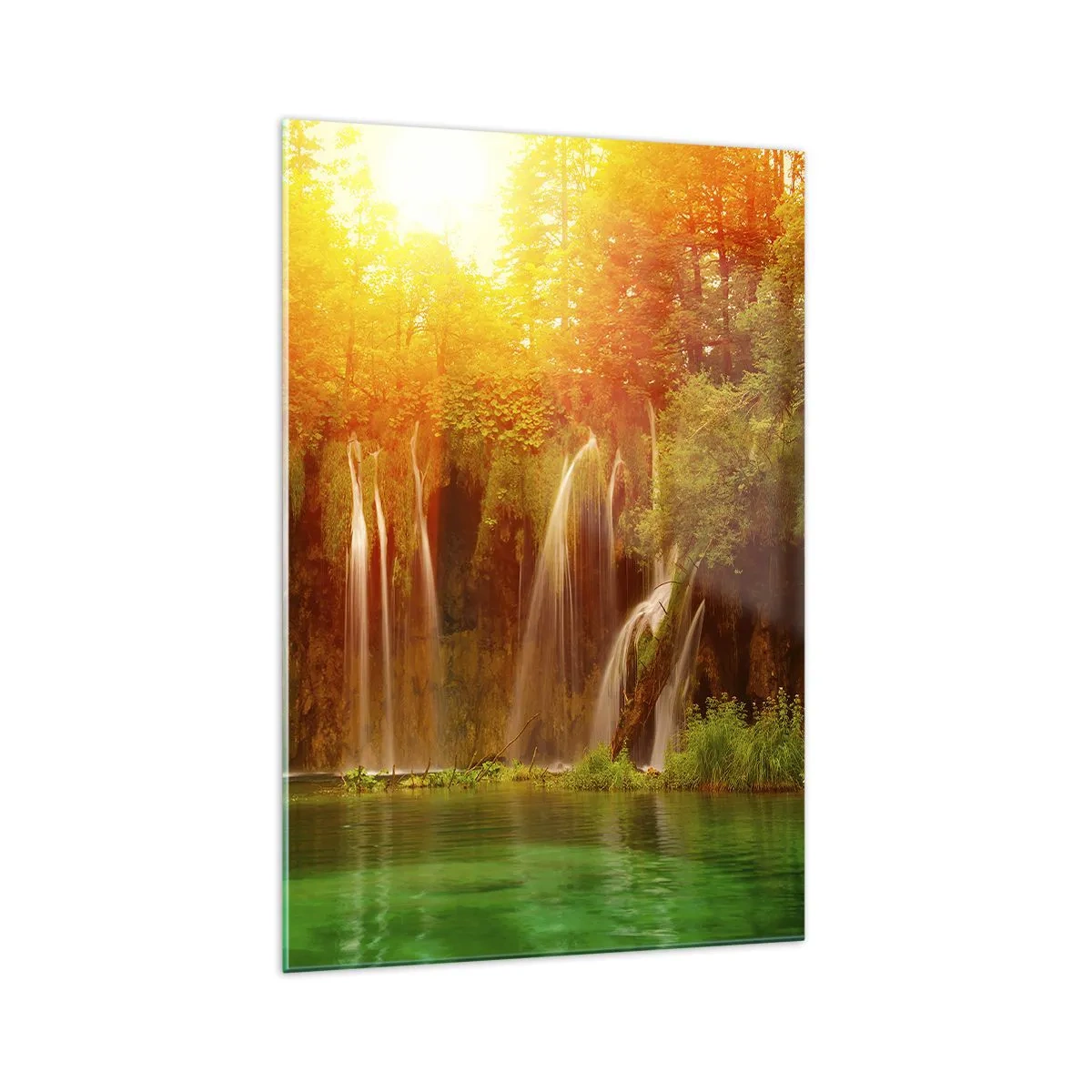 Schilderen op glas - In de zon en in de schaduw - 70x100 cm