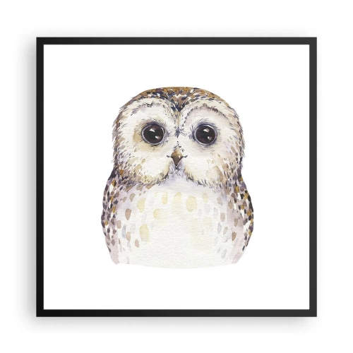 Poster in een zwarte lijst - Kijk in mijn ogen - 60x60 cm