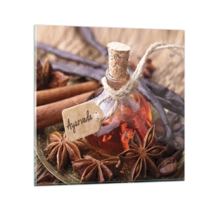 Schilderen op glas - Naar de eenheid van lichaam en geest - 60x60 cm