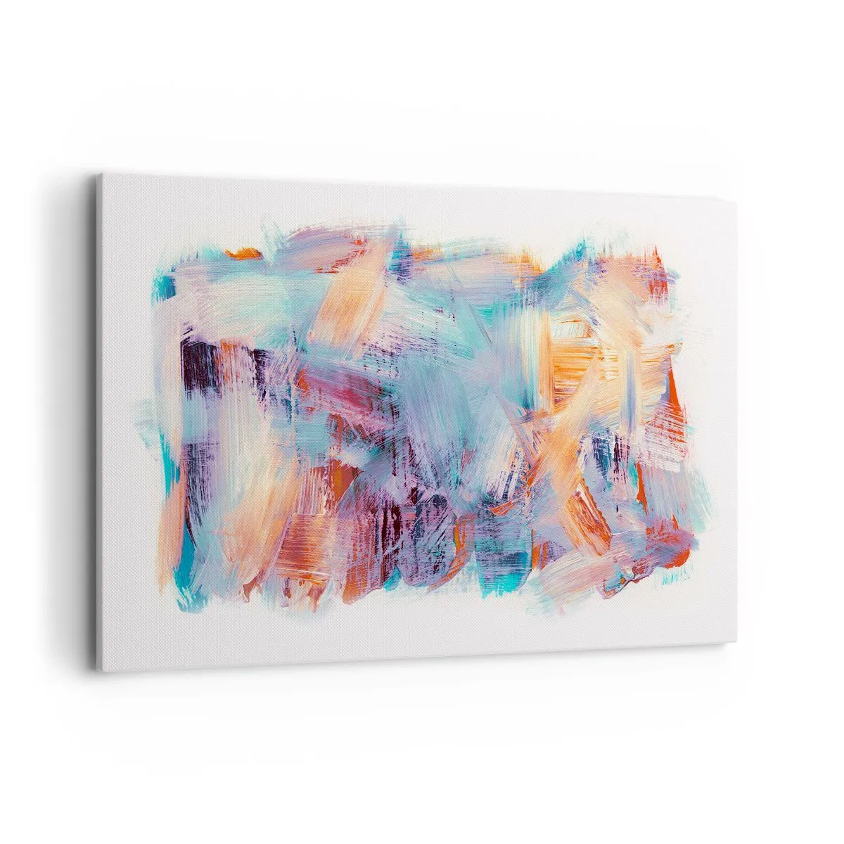 Schilderen op canvas - Een kleurrijke puinhoop - 120x80 cm