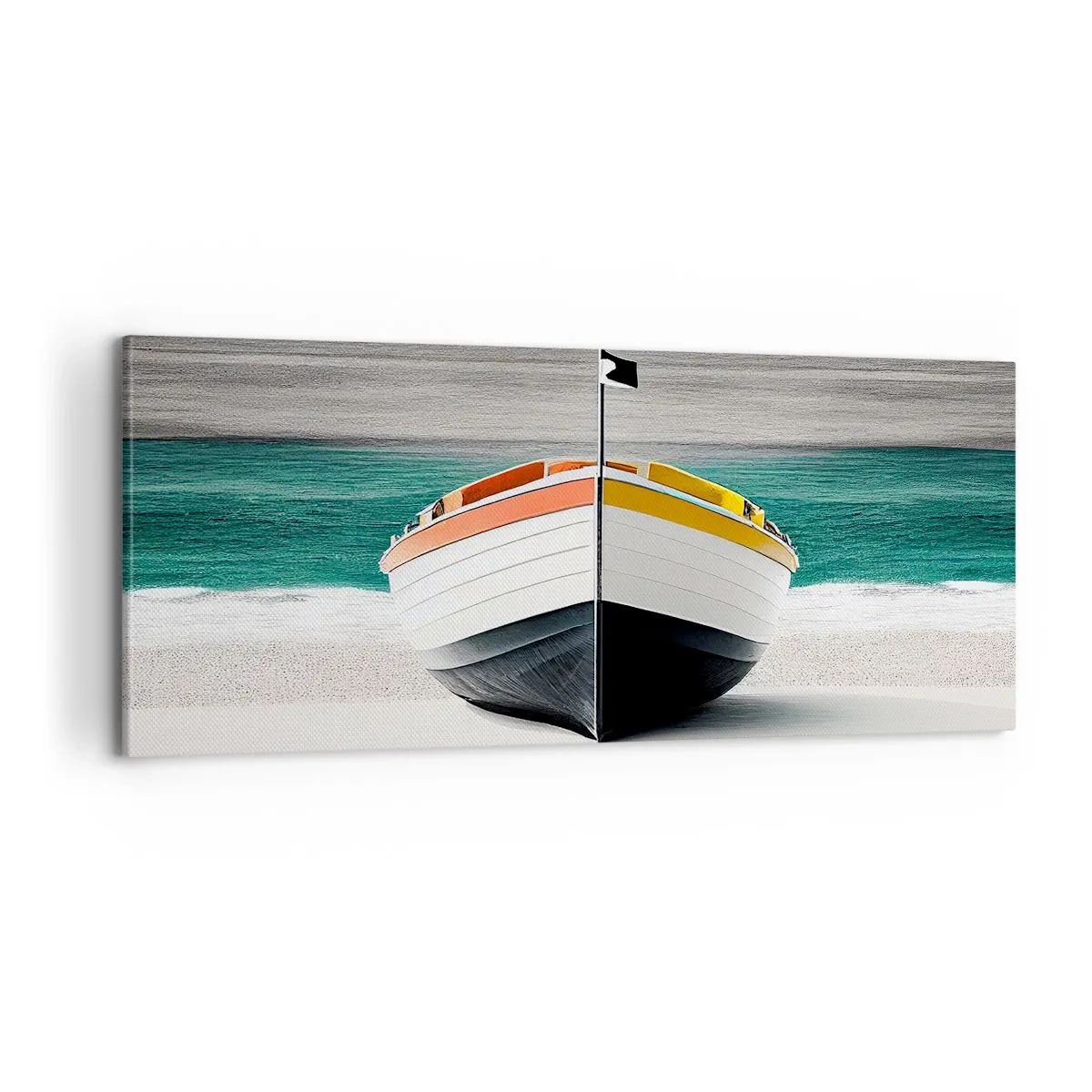 Schilderen op canvas - Op zijn plaats - 100x40 cm
