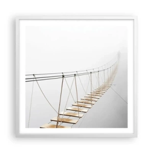 Poster in een witte lijst - Waar zal het je brengen? - 60x60 cm