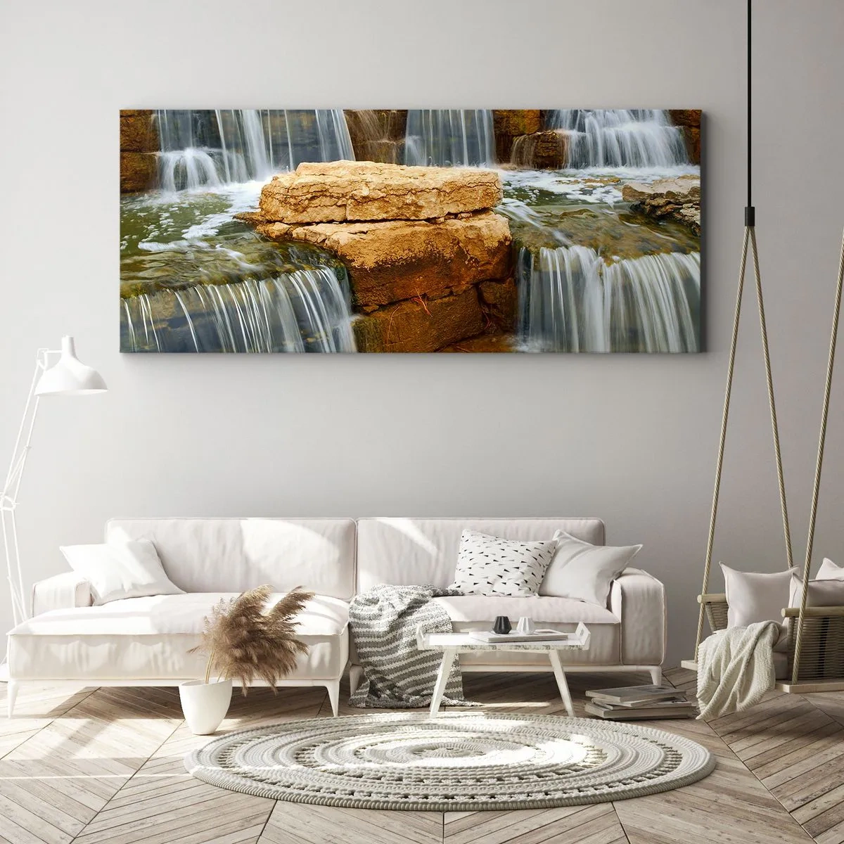 Schilderen op canvas - Trap naar de hemel - 100x40 cm