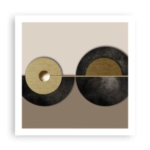 Poster - Variaties rond de cirkel - 60x60 cm