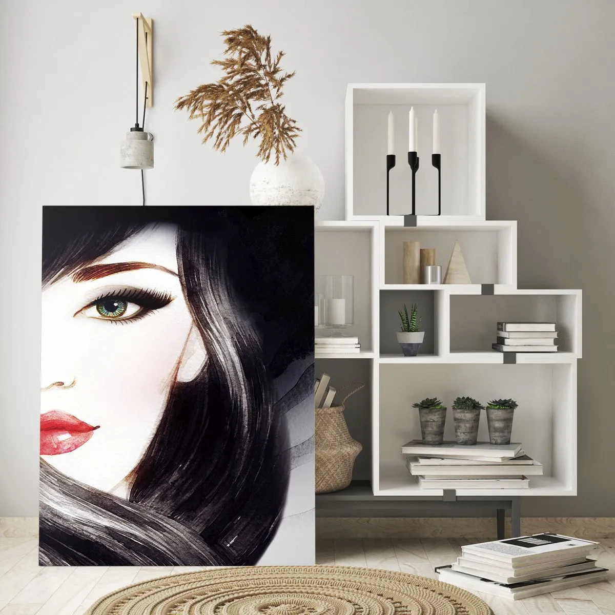 Schilderen op glas - Saffier look - 50x70 cm