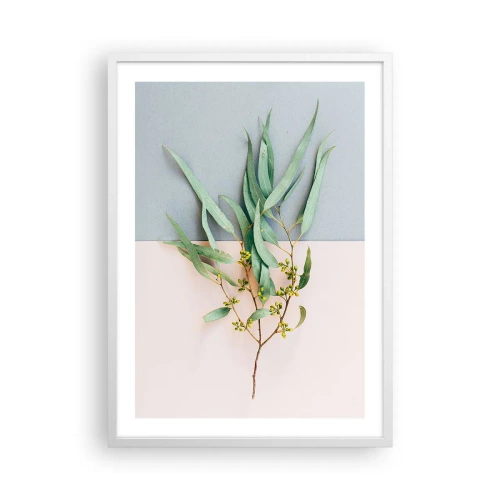 Poster in een witte lijst - Subtiliteit in pastelkleuren - 50x70 cm