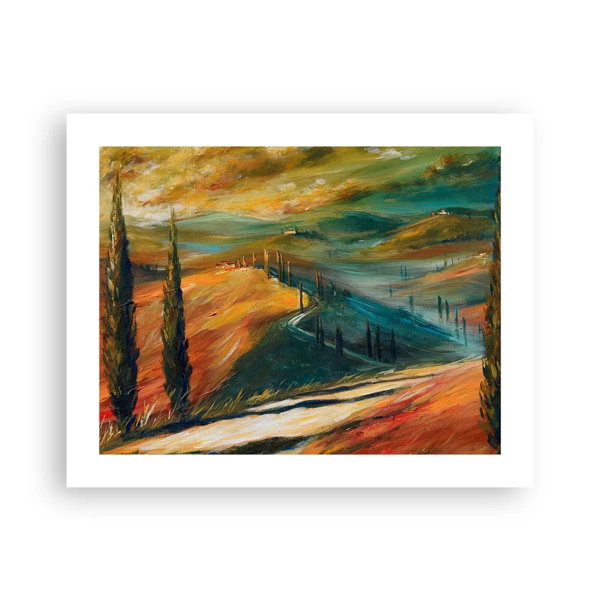Poster - Toscaans landschap - 50x40 cm