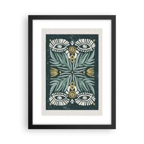 Poster in een zwarte lijst - Als een volksuitsnede - 30x40 cm