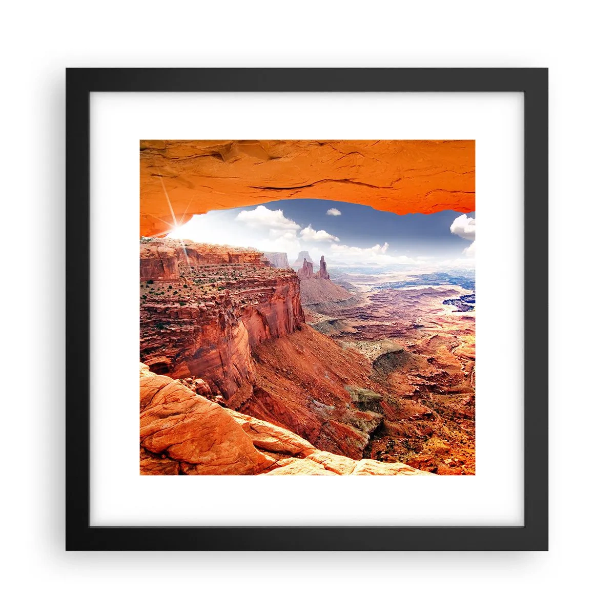 Poster in een zwarte lijst - Door de natuur zelf gebeeldhouwd - 30x30 cm