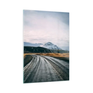 Schilderen op glas - In de IJslandse sfeer - 50x70 cm