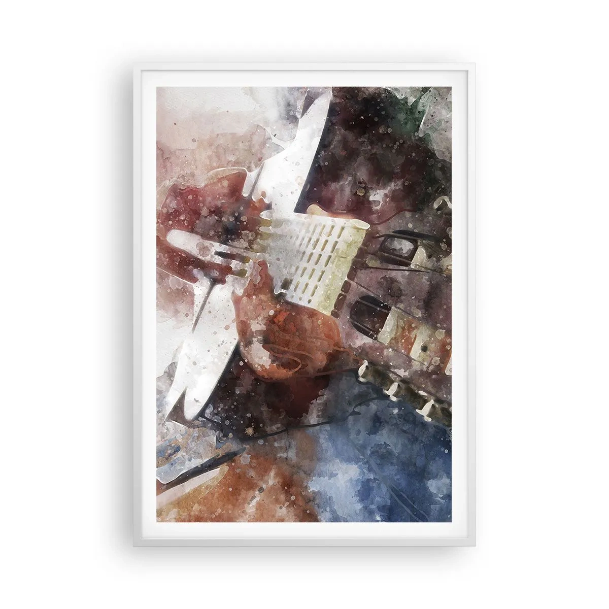 Poster in een witte lijst - En wat vind je ervan? - 70x100 cm