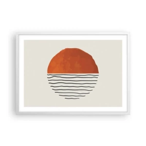 Poster in een witte lijst - In het Japanse klimaat - 70x50 cm