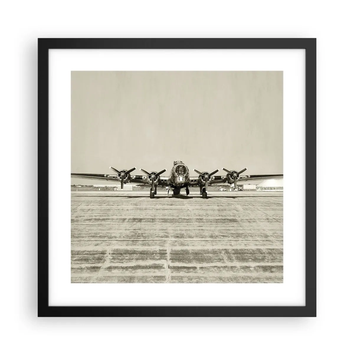 Poster in een zwarte lijst - Zoals altijd klaar - 40x40 cm