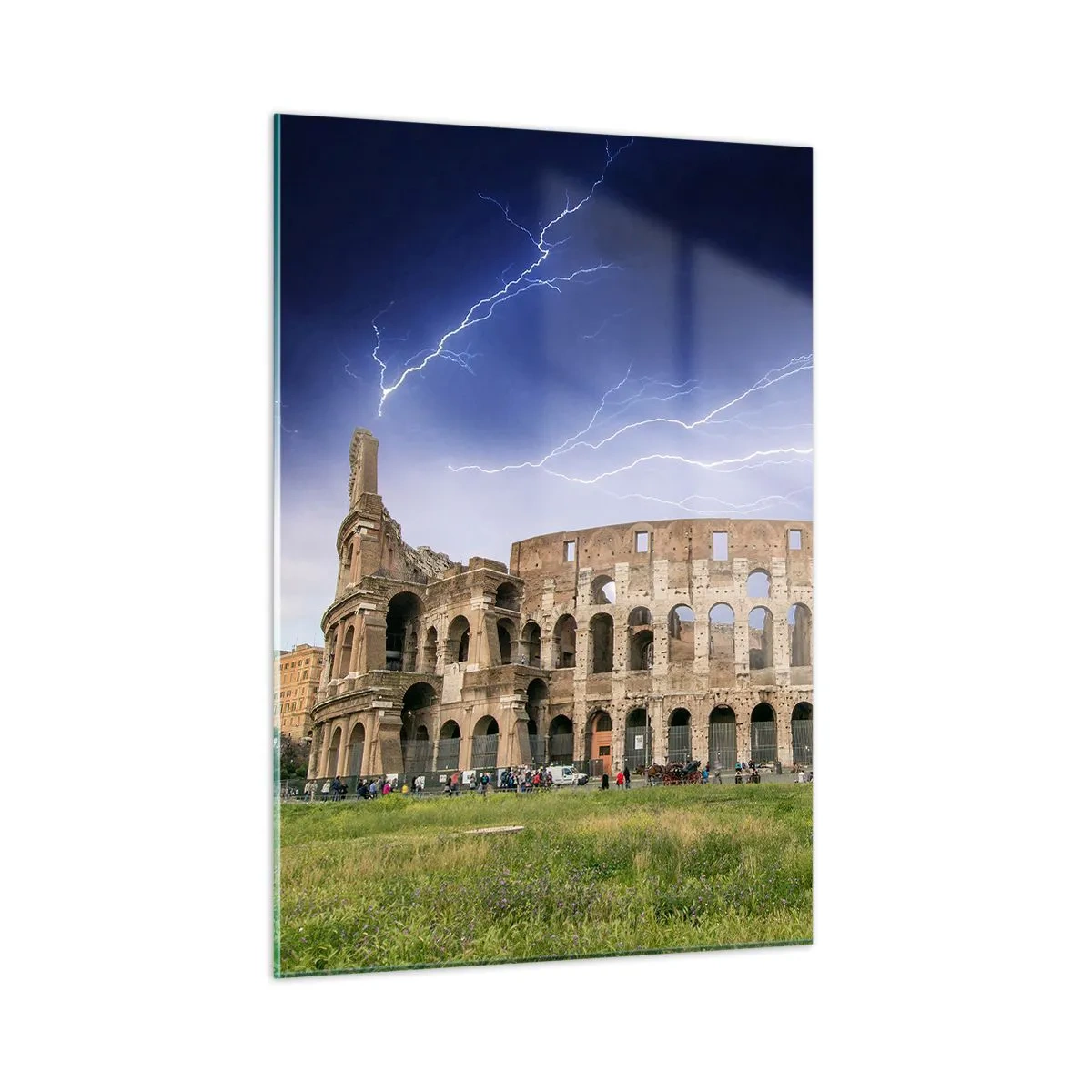 Schilderen op glas - Strijd Arena - 50x70 cm