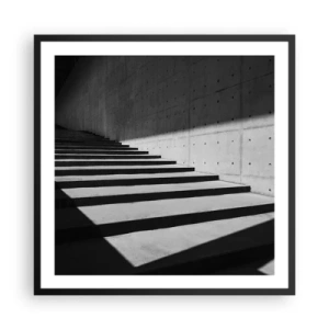 Poster in een zwarte lijst - De rauwe schoonheid van het modernisme - 60x60 cm