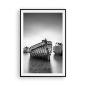 Poster in een zwarte lijst - Alleen herinneringen ... - 61x91 cm