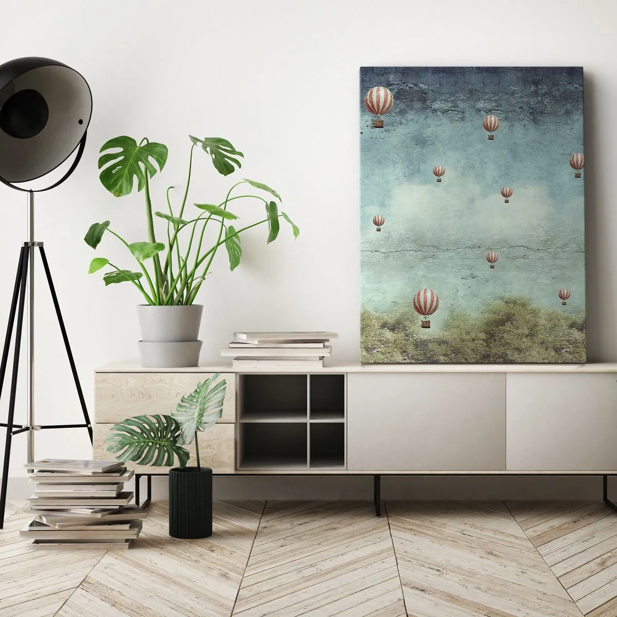 Schilderen op canvas - Vrij van de drukte van het leven - 55x100 cm