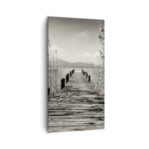 Schilderen op canvas - In de stilte van het gras - 55x100 cm